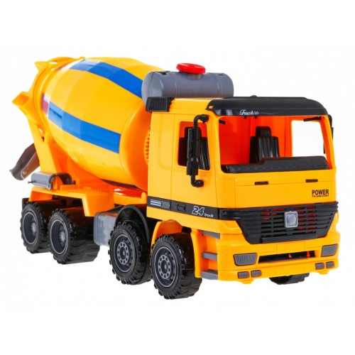 Míchačka betonu pro děti 3+ Realistický model 1:10 + Pohyblivé prvky + Rotující hruška