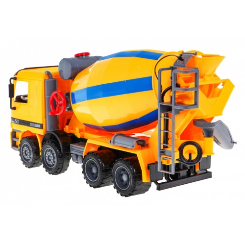 Míchačka betonu pro děti 3+ Realistický model 1:10 + Pohyblivé prvky + Rotující hruška