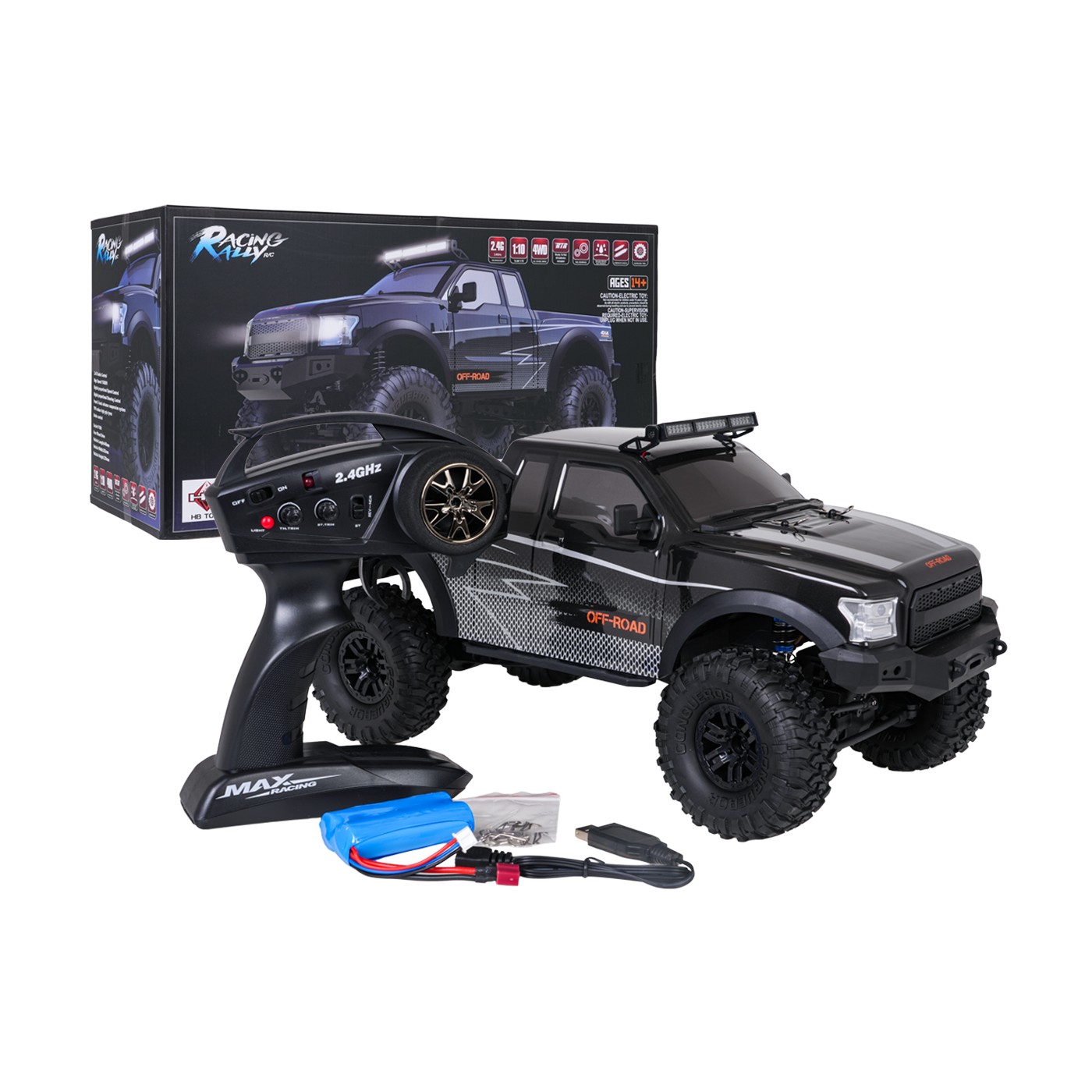R/C terénní auto CLIMBING BEAST 4x4 1:10 černé