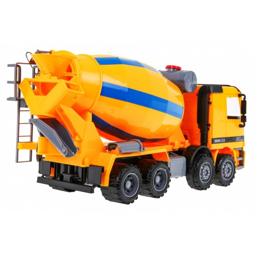 Míchačka betonu pro děti 3+ Realistický model 1:10 + Pohyblivé prvky + Rotující hruška