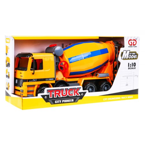 Míchačka betonu pro děti 3+ Realistický model 1:10 + Pohyblivé prvky + Rotující hruška