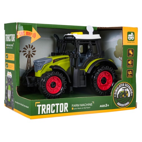 Traktor se světelnou a zvukovou funkcí Jasně zelená