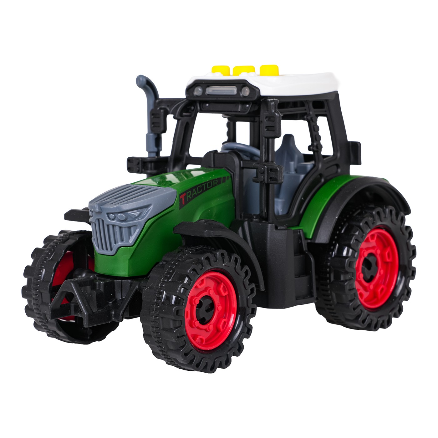 Traktor se světly a zvukovou funkcí Tmavě zelená