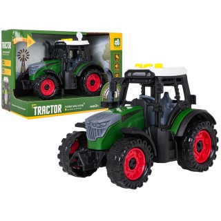 Traktor se světly a zvukovou funkcí Tmavě zelená