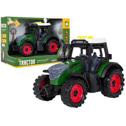 Traktor se světly a zvukovou funkcí Tmavě zelená