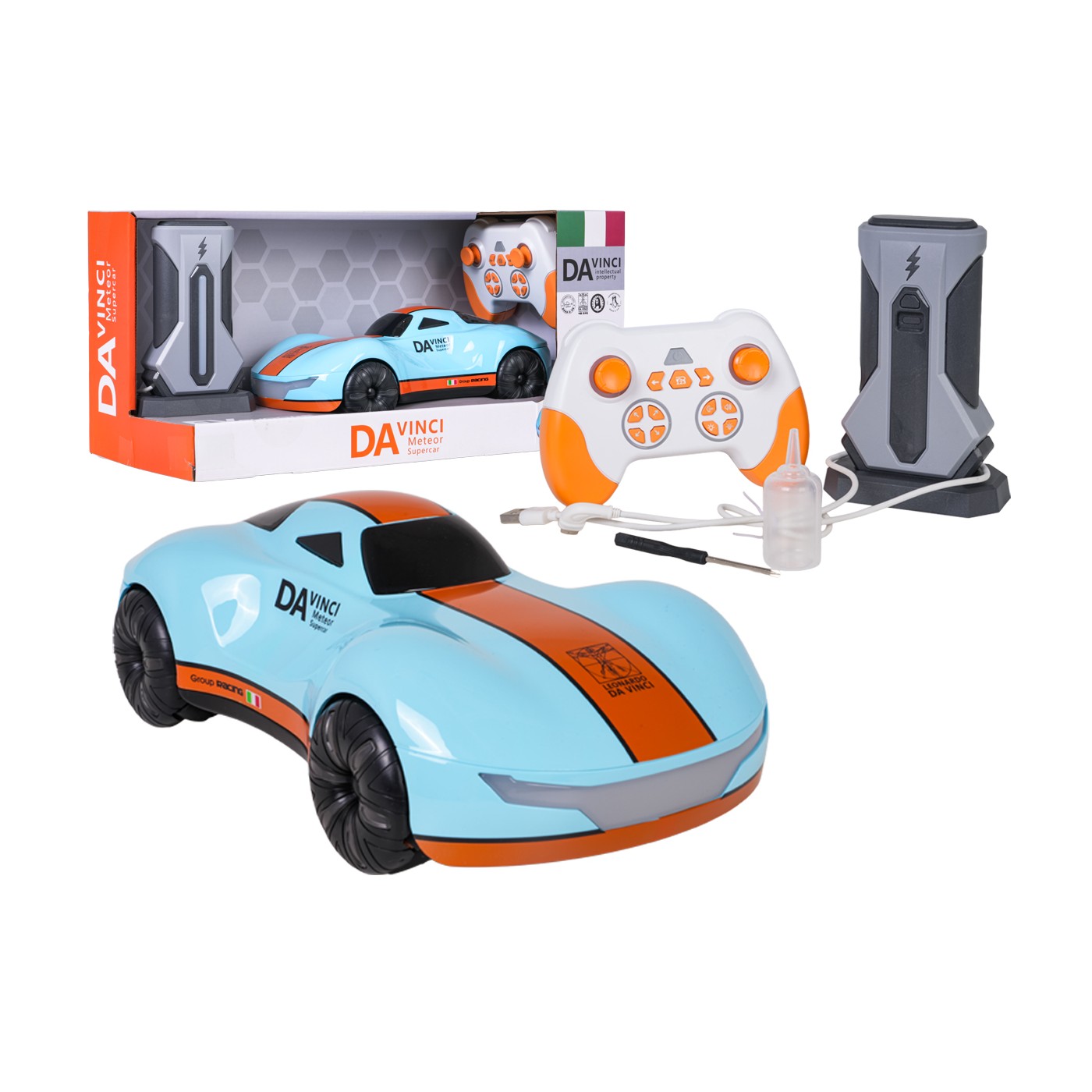 R/C auto s nabíjecí stanicí VINCI Blue