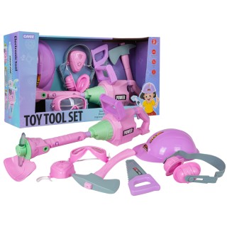 Sada zahradního nářadí DIY růžová