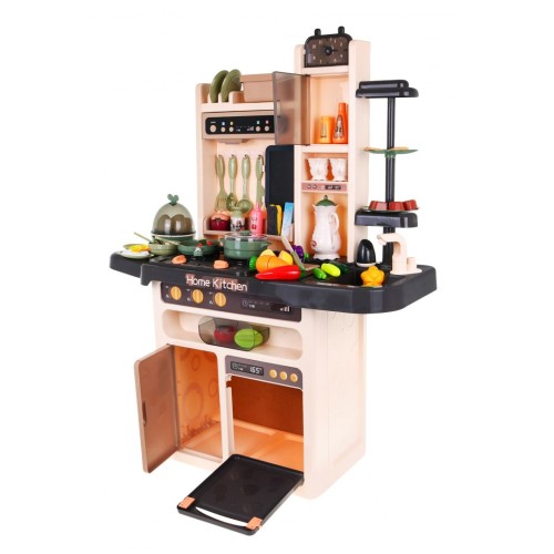 Stylová dětská kuchyňská 3+ vodovodní baterie + interaktivní hořák s párou + audio panel 65 el.