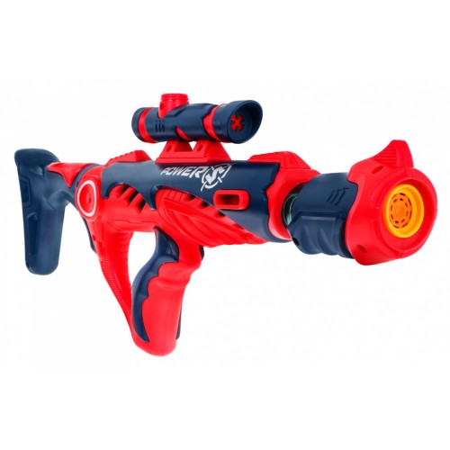 Dětská ruční puška 6 Machine Gun Mechanism Sight 12 nábojů pěnové koule