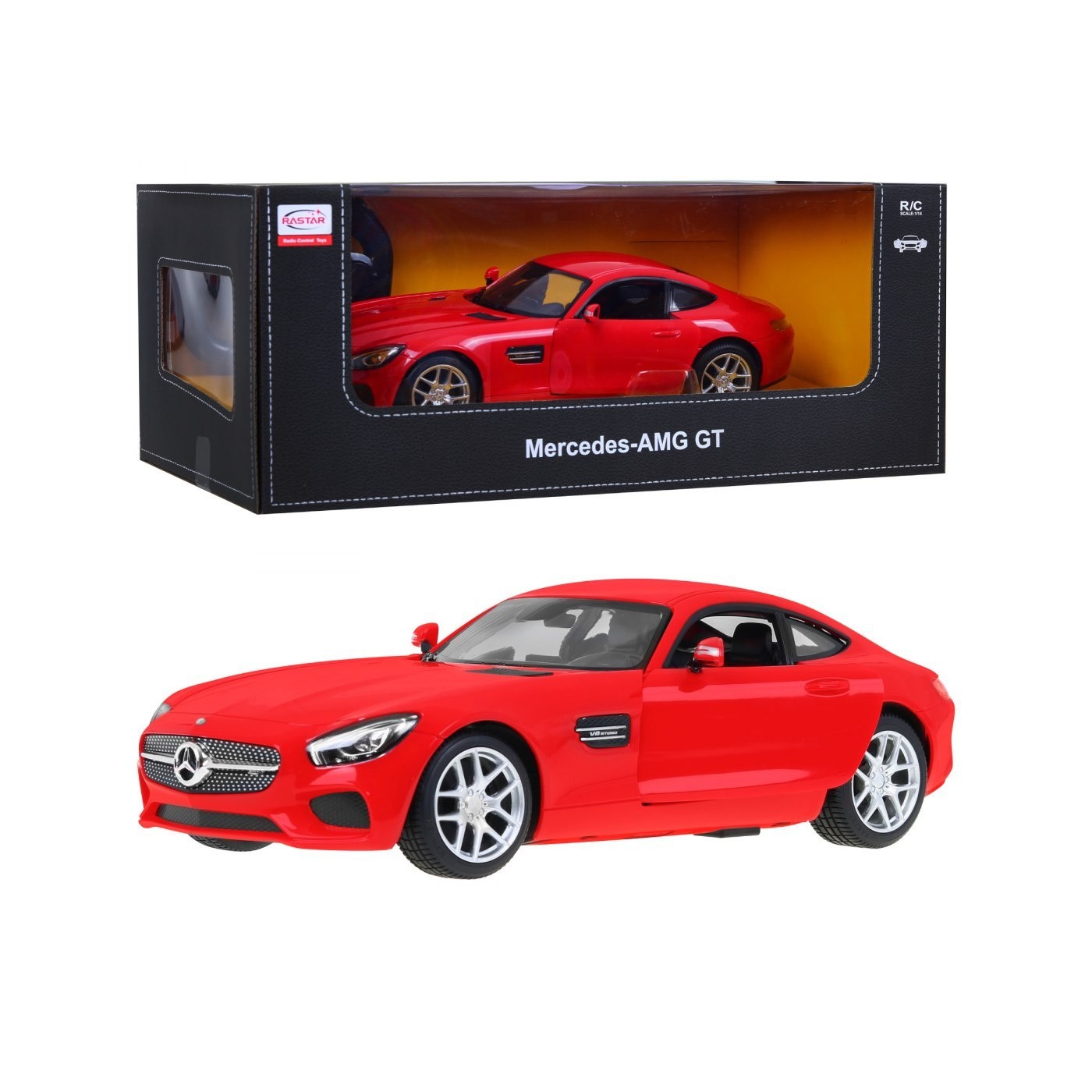 Autíčko R/C Mercedes AMG GT červená 1:14 RASTAR