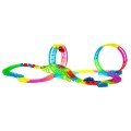 Zářivá dětská závodní dráha 3+ Petle 360 + 166 el. kopců + 2 led auta